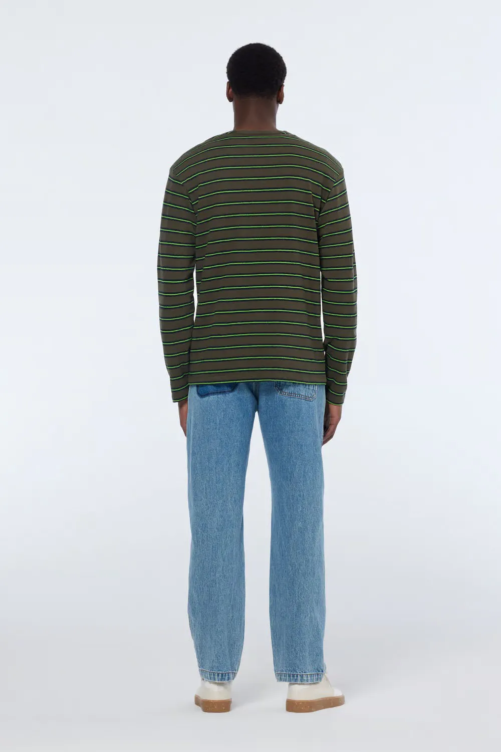 STRIPED LS T-SHIRT Classic Green
