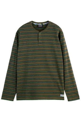 STRIPED LS T-SHIRT Classic Green