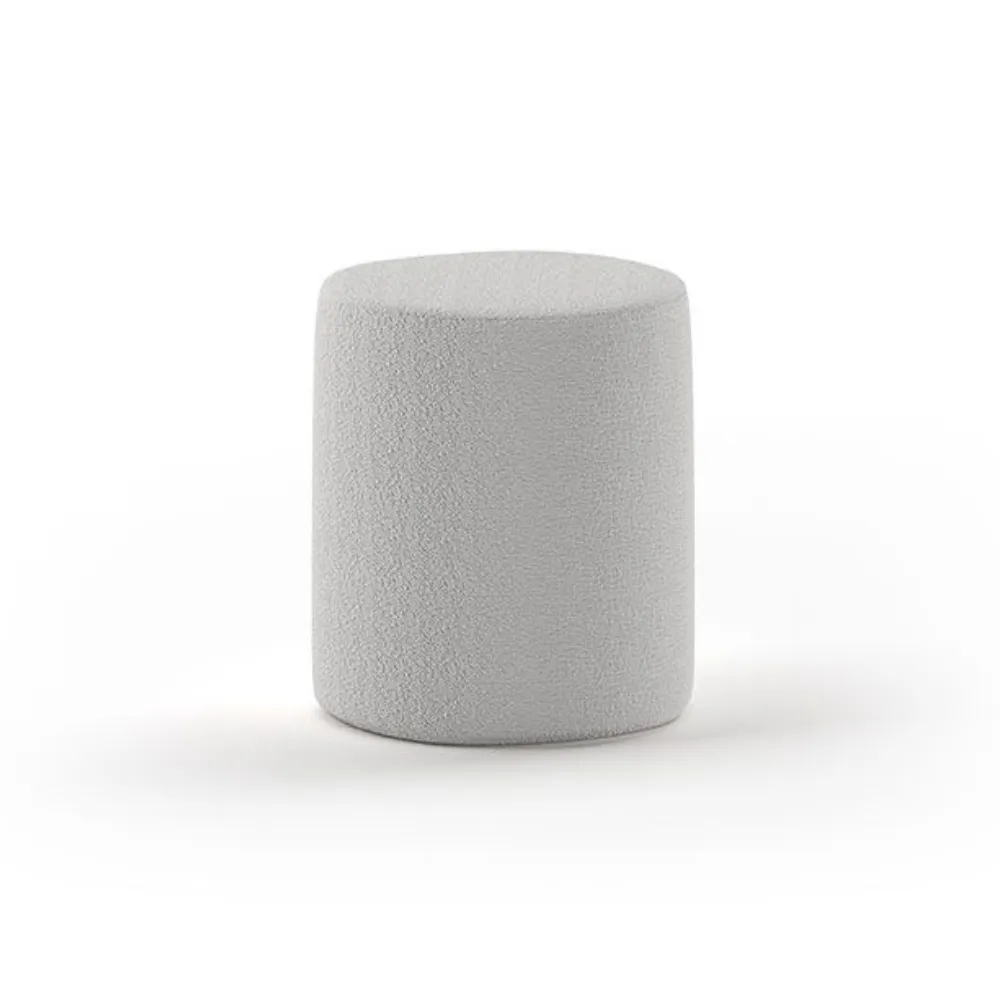 Vipack Moon Pouf Grey Boucle